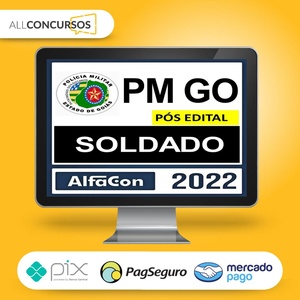 PM GO - Polícia Militar - Goiás - Pós Edital - AlfaCon 2022